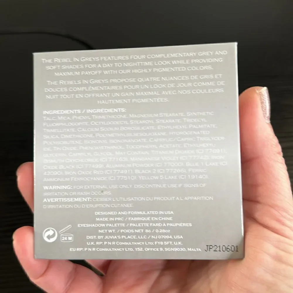 Juvia’s Place The Rebel Greys Eyeshadow Palette